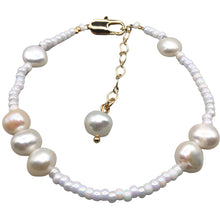 Load image into Gallery viewer, Brooke Bracelet White (Flat View)