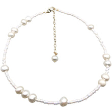 Load image into Gallery viewer, Brooke Necklace White (Flat View)