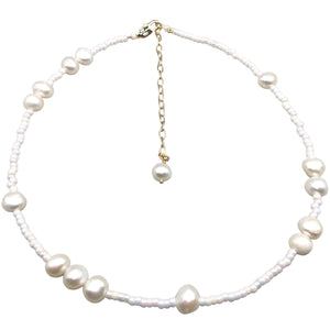 Brooke Necklace White (Flat View)