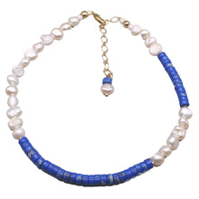 Load image into Gallery viewer, Katrina Anklet (Lapis Lazuli) Flat View