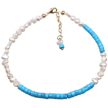 Load image into Gallery viewer, Katrina Bracelet (Turquoise Howlite) Flat View
