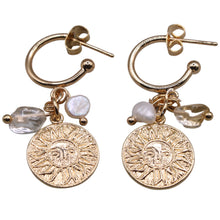 Load image into Gallery viewer, Leo Earrings Citrine (Flat View)