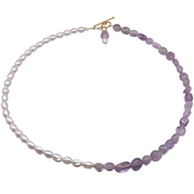 Load image into Gallery viewer, Leo Necklace Amethyst (Flat View)